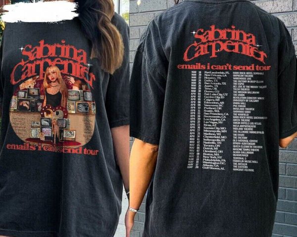 Emails I Can’t Send Tour 2023 Shirt, Sabrina Carpenter Concert  T-shirt, Sabrina Carpenter Tour Merch