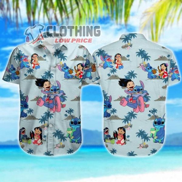 Funny Stitch And Lilo Hawaiian Shirt Nani Casting