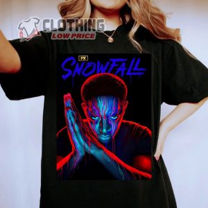 Fx Snowfall New Season 6 Poster Movie T-Shirt, Snowfall Franklin Characters Episodes Spinoff Merch