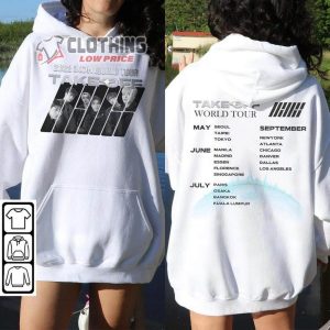 Ikon Kpop Tee Shirt Take Off Tour Vintage Sweatshirt Ikon Unisex Gifts Fan Hoodie3