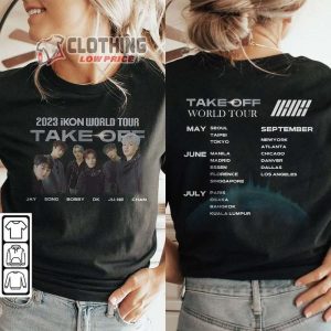 Ikon Take Off Tour Sweatshirt Ikon Vintage Retro Music Unisex Hoodie Ikon Kpop Shirt4