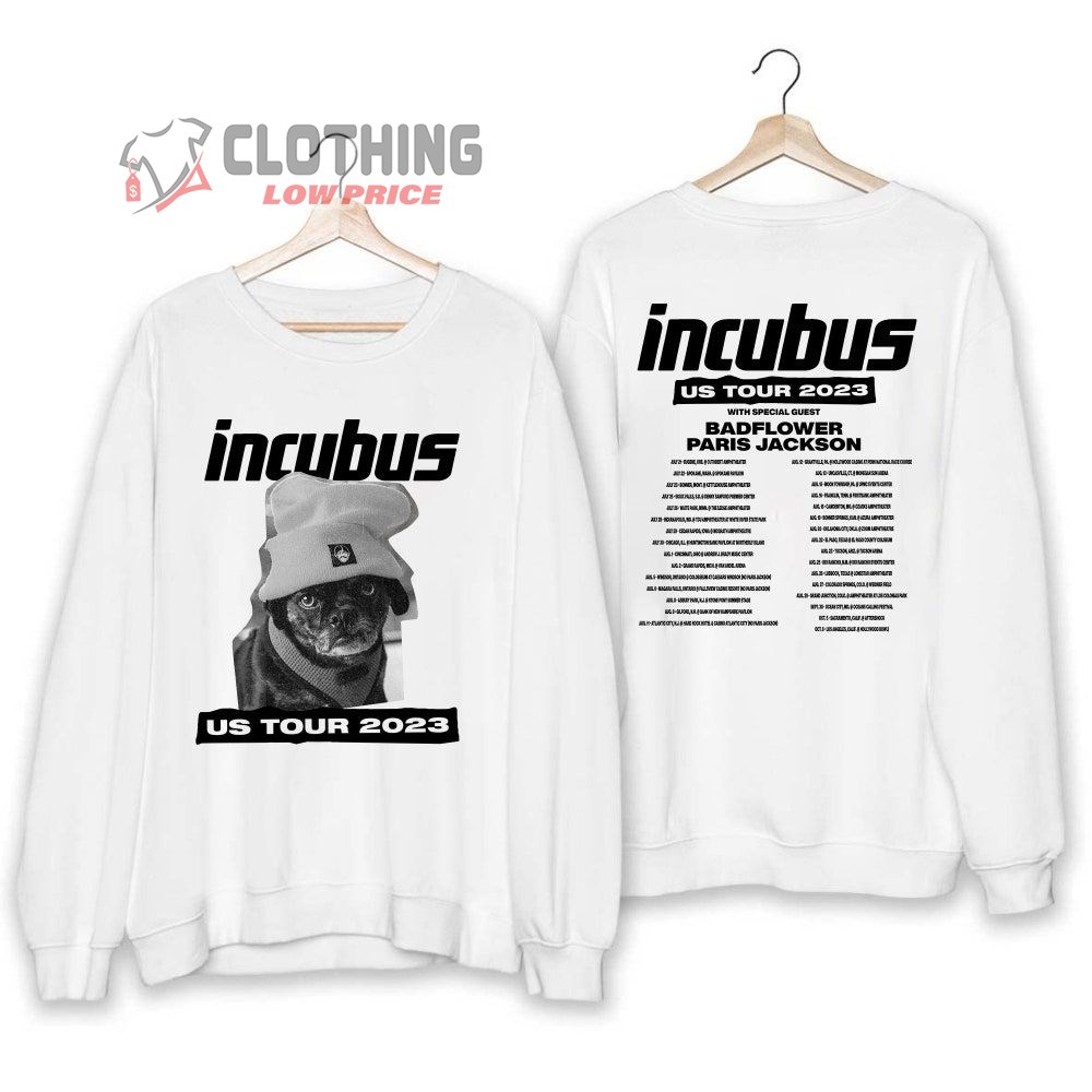 Incubus Band 2023 Concert Merch, Incubus Band Us Summer Tour 2023 Shirt, Incubus Word Tour 2023 US Setlist T-Shirt