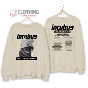 Incubus Band 2023 Concert Merch Incubus Band Us Summer Tour 2023 Shirt Incubus Word Tour 2023 US Setlist T Shirt 3