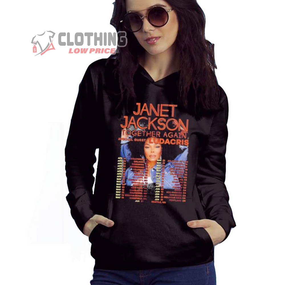 Janet Jackson Together Again Tour 2023 Setlist Merch, Together Again Tour 2023 Shirt, Janet Jackson Together T-Shirt