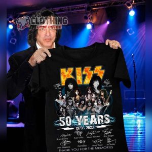 Kiss Band 50 Years Anniversary 1973 2023 Shirt Kiss Band 2023 Tour Merch