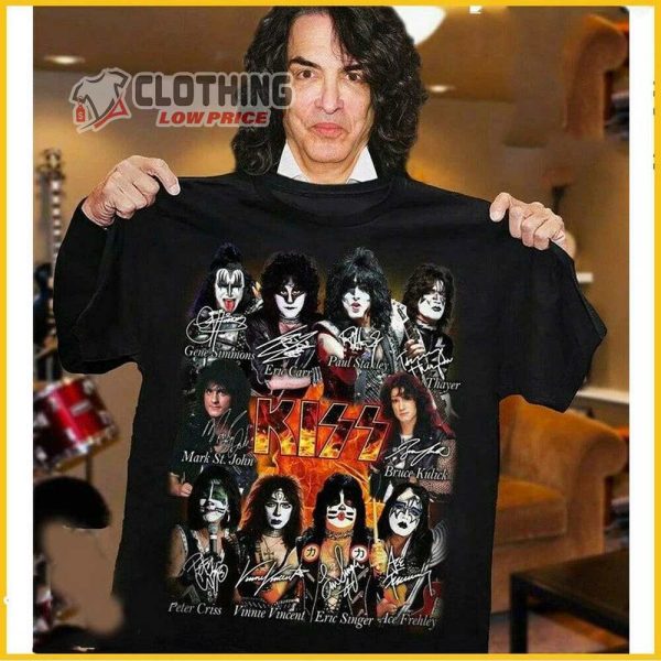 Kiss End Of The Road Band Members Shirt, Kiss Band Merch