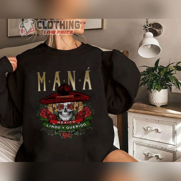 Man� Tour 2023 T-Shirt, Mana Concert Shirt, M�xico Lindo Y Querido Tour Mana Tour Shirt, Mana Music Band Merch