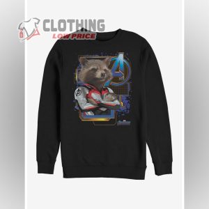 Marvel Rocket Avengers Endgame Space T-Shirt, Rocket Raccoon Mcu Merch, Rocket Raccoon Actor Sweatshirt