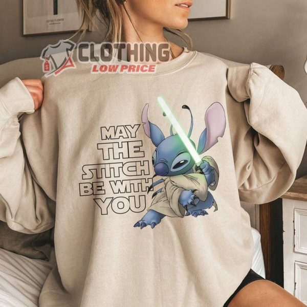 May The Stitch Be With You Star Wars Shirt, Lilo And Stitch Lizzo Star Wars Mandalorian Sweater, Paul Grant Star Wars Disneyworld 2023 Merch