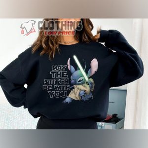 May The Stitch Be With You Star Wars Shirt Lilo And Stitch Lizzo Star Wars Mandalorian Sweater Paul Grant Star Wars Disneyworld 2023 Merch 3