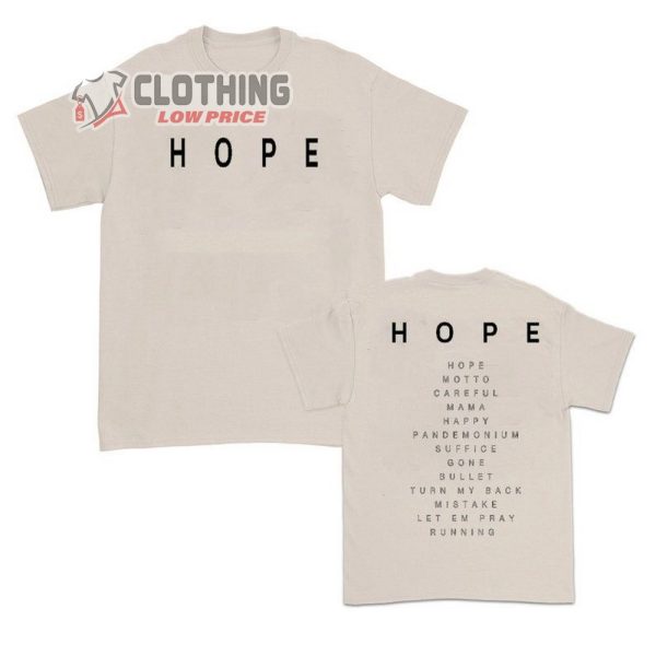 NF Rapper Tour Shirt, Hope Album Tour Merch, Hope Tour 2023 Tee