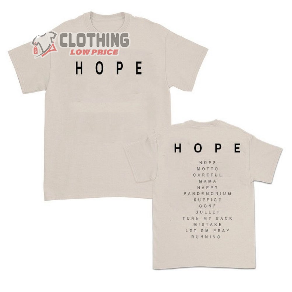 Nf Hope Album Tour Merch, Nf Hope Tour 2023 Shirt, Rapper Nf Shirt ...