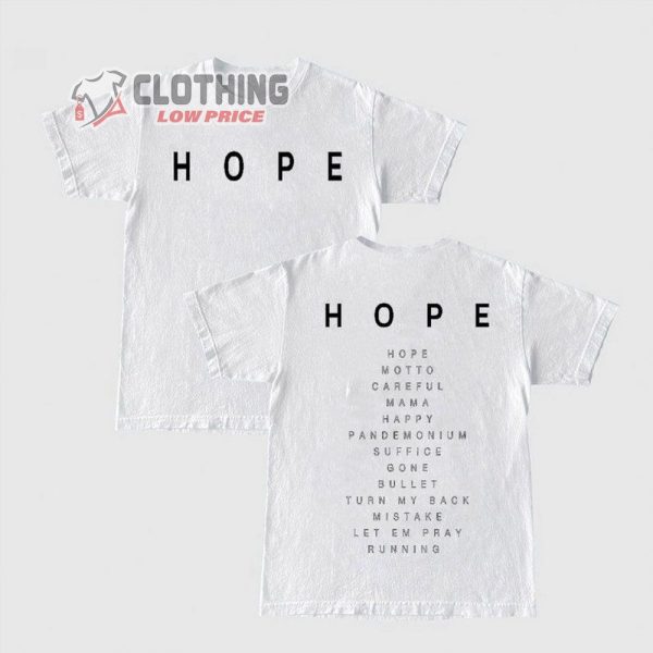 NF Rapper Tour Shirt, Hope Album Tour Merch, Hope Tour 2023 Tee