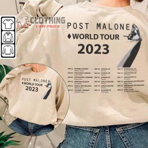 Post Malone Music Tour Merch Twelve Carat Tour 2023 Europe Tour Sweatshirt Hoodie0