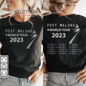 Post Malone Music Tour Merch, Twelve Carat Tour 2023 Europe Tour Sweatshirt Hoodie