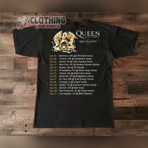 Queen Adam Lambert The Rhapsody Tour 2023 Merch Queen Rock Band Tour 2023 T Shirt Adam Lambert Tour 2023 Shirt3