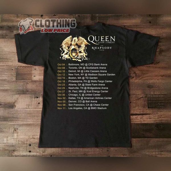 Queen Adam Lambert The Rhapsody Tour 2023 Merch, Queen Rock Band Tour 2023 T-Shirt, Adam Lambert Tour 2023 Shirt