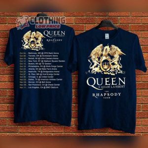 Queen Adam Lambert The Rhapsody Tour 2023 Merch Queen Rock Band Tour 2023 T Shirt Adam Lambert Tour 2023 Shirt4