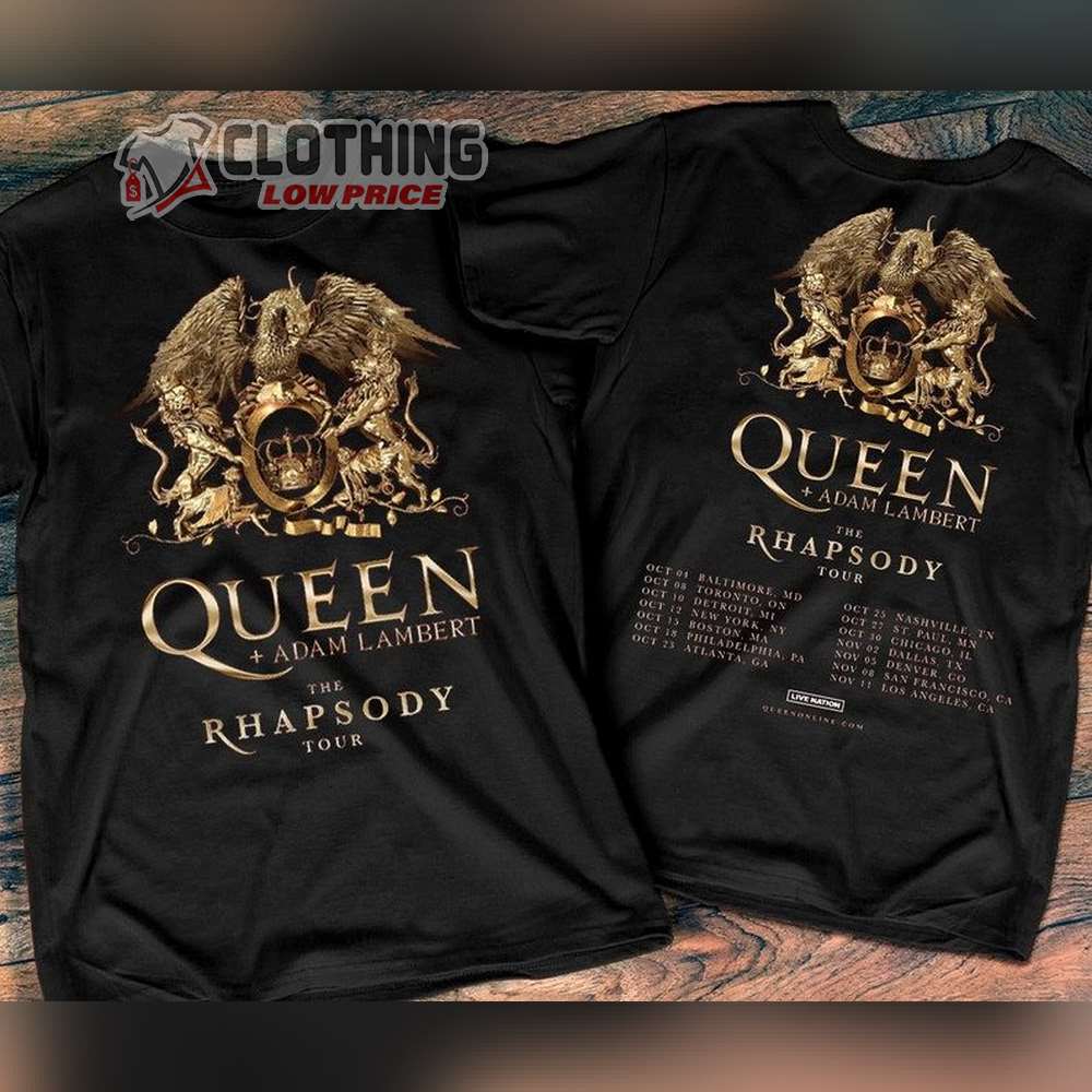 2023 Tour Queen + Adam Lambert Music Shirt, Queen + Adam Lambert Fan