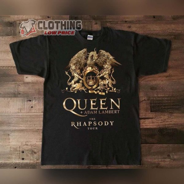 Queen And Adam Lambert The Rhapsody US 2023 Tour Dates Shirt, Queen Adam Lambert Tour 2023 Merch