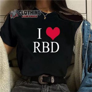 RBD Tour 2023 Tickets Release Date T- Shirt, Camiseta Feminina Fashion Despojada Banda RBD Show Rebelde 2023, RBD Outfit Idea Merch