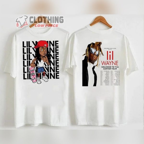 Rapper Lil Wayne 2023 Tour Shirt, The Carter Tour Lil Wayne Shirt, Hip Hop Style Lil Wayne Merch