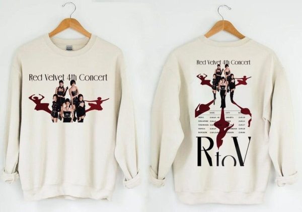 Red Velvet 4Th Concert 2023 Merch, Red Velvet 2023 World Tour Kpop Shirt, Red Velvet Tour Dates T-Shirt