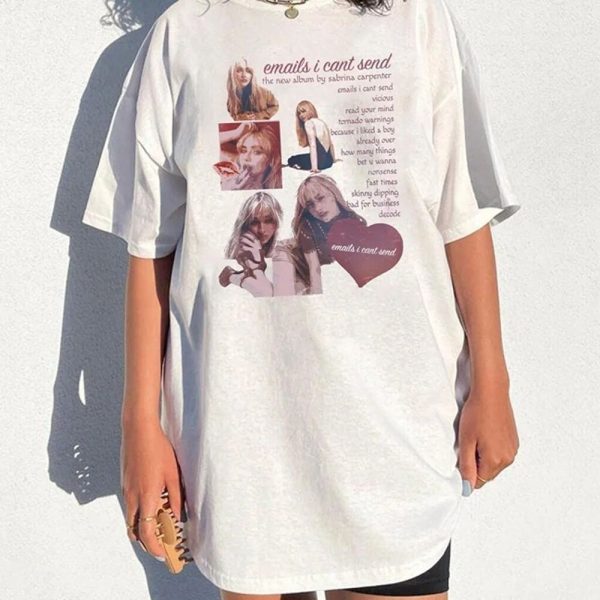 Sabrina Carpenter Emails I Can’t Send T Shirt, Sabrina Carpenter T- Shirt, Sabrina Carpenter Tour Merch