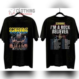 Scorpions Band Tour 2023 Shirt, Rock Believer World Tour 2023 Shirt