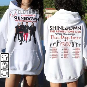 Shinedown Music Concert Tour Shirt, The Revolutions Live 2023 Shinedown Sweatshirt, Shinedown Concert Tour 2023 Merch