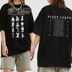 Sleep Token North America Tour 2023 Merch Sleep Token World Tour 2023 Shirt Sleep Token Rock Band Tour 2023 Setlist T Shirt 2
