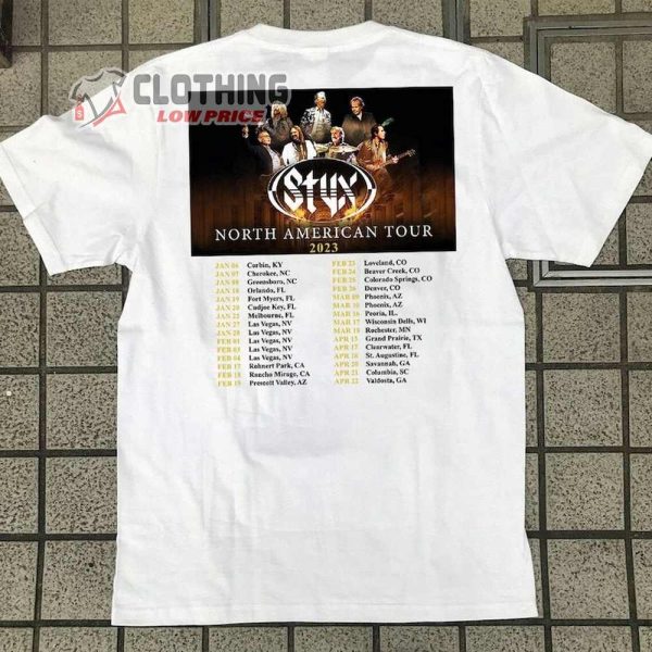 Styx World Tour 2023 Shirt, Styx North American Tour 2023 Shirt, Styx Tour 2023 Shirt, Styx Tour Merch