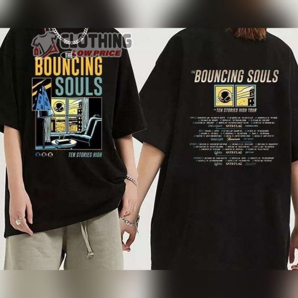 The Bouncing Souls 2023 Tour Shirt, Ten Stories High Tour Tee Shirt