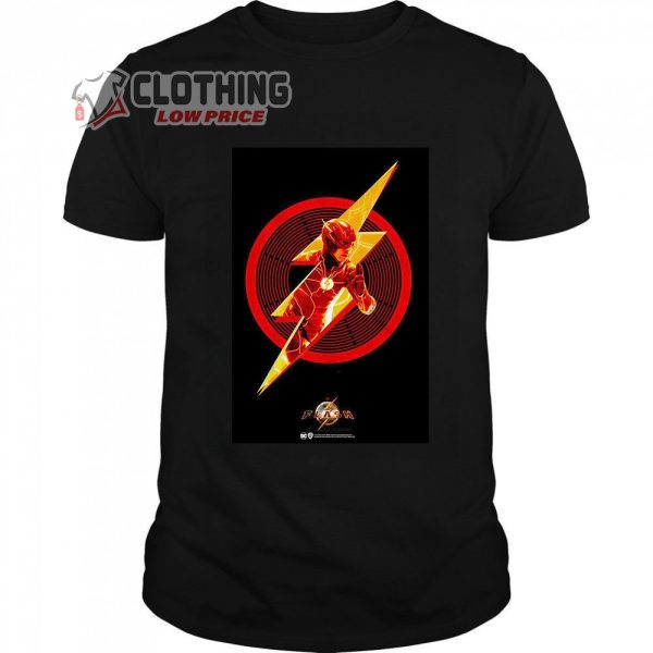 The Flash 2023 DC Comics Promo Poster Vintage Merch, The Flash Movie 2023 Tickets T-Shirt