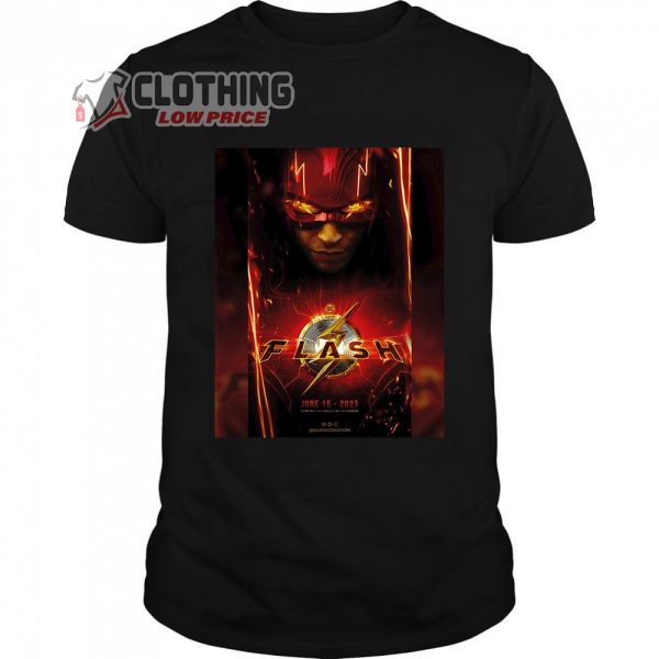 The Flash Movie 2023 Merch, The Flash Movie Tickets Shirt, The Flash 2023 DC Comics Promo Poster T-Shirt