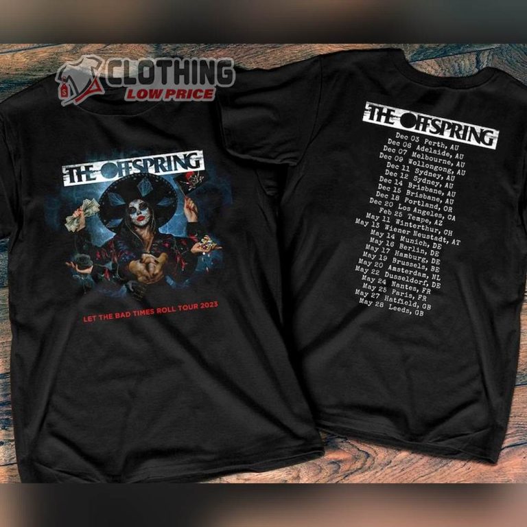 The Offspring Let The Bad Times Roll Tour 2022 2023 Merch, The