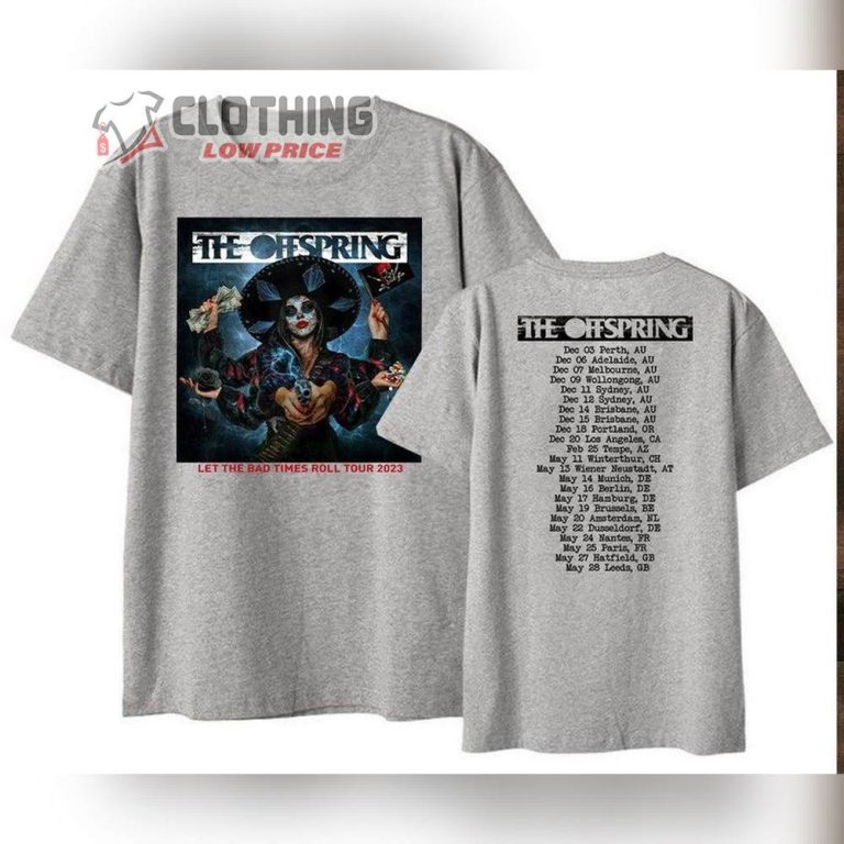 The Offspring Let The Bad Times Roll Tour 2022 2023 Merch, The