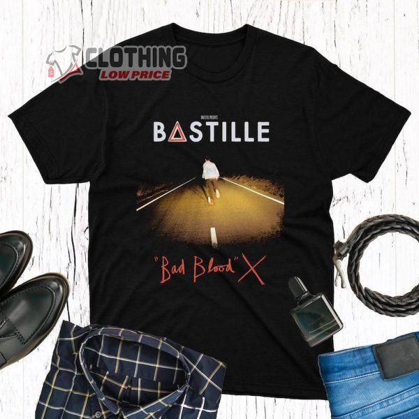 Vintage Bastille Tour 2023 Shirt, Bastille Bad Blood Album Cover Merch