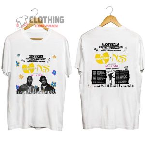 Wu Tang And Nas North America Tour With De La Soul Merch Wu Tang My State Of Mind Tour 2023 Shirt Wu Tang NS World Tour 2023 T Shirt 2