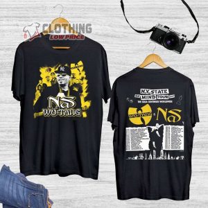 Wu-Tang And Nas Tour 2023 Shirt, My State Of Mind Tour 2023 Shirt, Wu-Tang Clan Rock Tour Merch