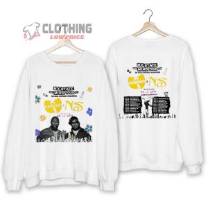 Wu Tang Clan And Nas Tour With De La Soul Sweatshirt My State Of Mind Tour 2023 Shirt Wu Tang Clan Merch3