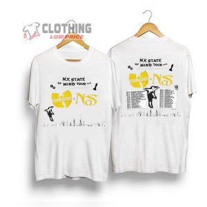 Wu-Tang My State Of Mind Tour 2023 Shirt, Wu Tang Clan Shirt, Wu-Tang And Nas Tour Shirt