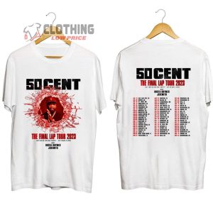 50 Cent The Final Lap Tour 2023 Setlist Merch, 50 Cent Concert 2023 Shirt, The Final Lap Tour 2023 Shirt, 50 Cent Tour Dates 2023 T-Shirt