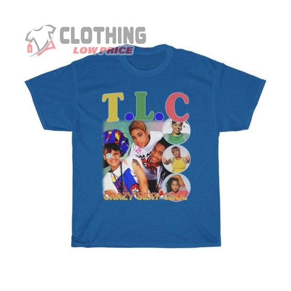 Tlc Shirt, Tlc T-Shirt, Hypebeast Vintage 90S Rap T Shirt Best Seller