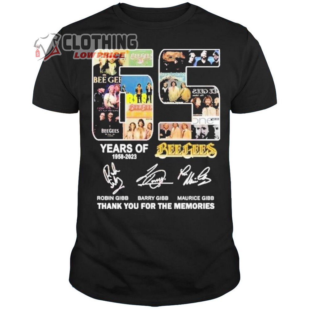 65 Years Of 1958-2023 Bee Gees Anniversary Merch, Bee Gees Tour 2023 UK ...
