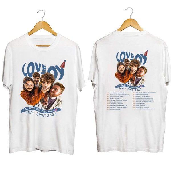 Across The Pond Tour 2023 Lovejoy Setlist Merch, Lovejoy 2023 Tour Shirt, Lovejoy Concert 2023 T-Shirt
