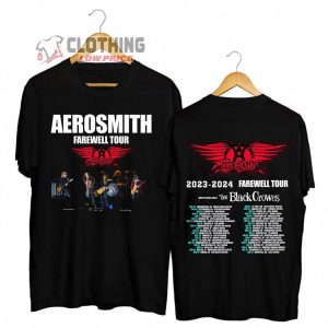 Aerosmith 2023-2024 Farewell Tour Merch, Aerosmith Tour Dates Shirt, Aerosmith Tour 2023 Tickets T-Shirt