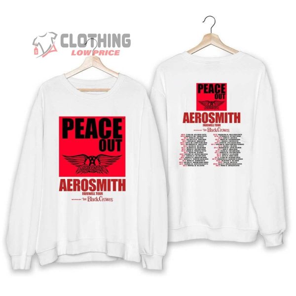 Aerosmith Band World Tour 2023 Setlist Merch, Aerosmith 20232024 Peace