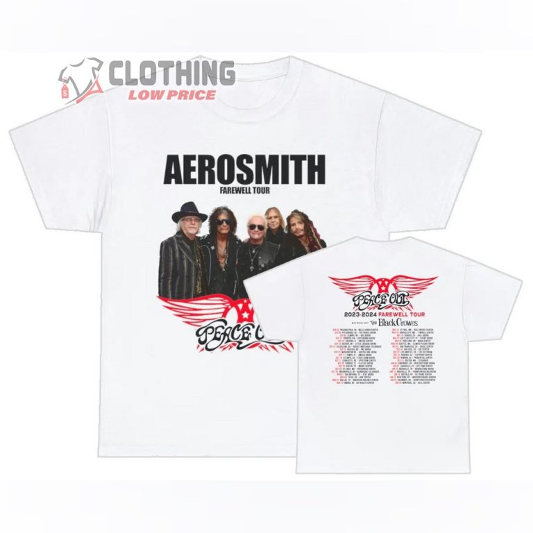 Aerosmith Peace Out 20232024 Farewell Tour Merch, Aerosmith World Tour