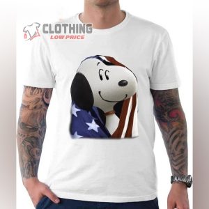 American Flag In Snoopy 4th Of July Shirt, Flag Of The United States Happy Freedom Day Shirt